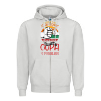 Dove Grey Being A Dad Is An Honor Being Papa Is Priceless Zipper Hoodie - Bettercallsaul