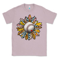 Lilac Baseball Sunflower Classic Tee - CowhideDigitalArt