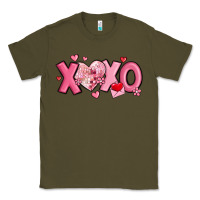 Army Green xoxo disco heart valentine's day Classic Tee - MaliasSmallBusiness