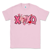 Bubblegum Pink xoxo disco heart valentine's day Classic Tee - MaliasSmallBusiness