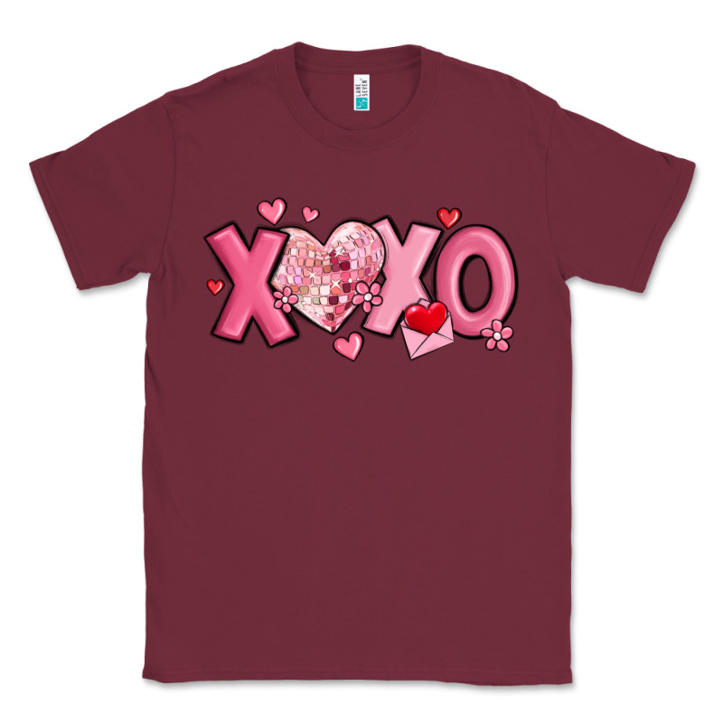 Xoxo Disco Heart Valentine's Day Classic Tee by MaliasSmallBusiness | Teevron