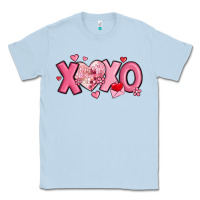 Dusty Blue xoxo disco heart valentine's day Classic Tee - MaliasSmallBusiness