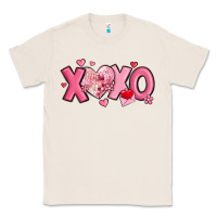 Natural xoxo disco heart valentine's day Classic Tee - MaliasSmallBusiness