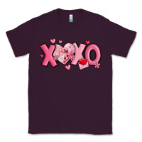 Plum xoxo disco heart valentine's day Classic Tee - MaliasSmallBusiness