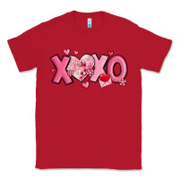 Red xoxo disco heart valentine's day Classic Tee - MaliasSmallBusiness