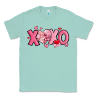 Seafoam xoxo disco heart valentine's day Classic Tee - MaliasSmallBusiness