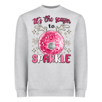 Heather Grey it's the season to sparkle Heavyweight Sweatshirt - MaliasSmallBusiness