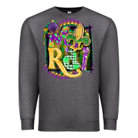 Charcoal Heather mardi gras Premium Sweatshirt - CowGirlArtShop