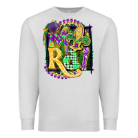 Dove Grey mardi gras Premium Sweatshirt - CowGirlArtShop