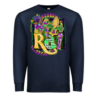 Navy mardi gras Premium Sweatshirt - CowGirlArtShop