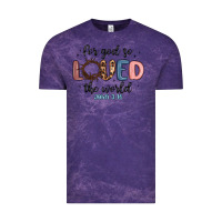 Cloud Purple for god so loved the world Vintage Tee - MaliasSmallBusiness
