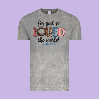 For God So Loved The World Vintage Tee Designed By Maliassmallbusiness