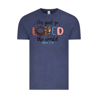 Vintage Denim for god so loved the world Vintage Tee - MaliasSmallBusiness