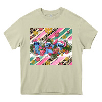 Mossy pink stitch  christmas Heavy Core Tee - AdoDesignShop