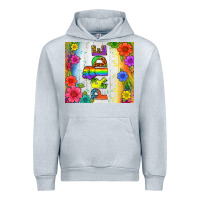 Heather Grey LGBTQ+ Pride With Flower Tumbler Urban Hoodie - BundleAndBundleShop