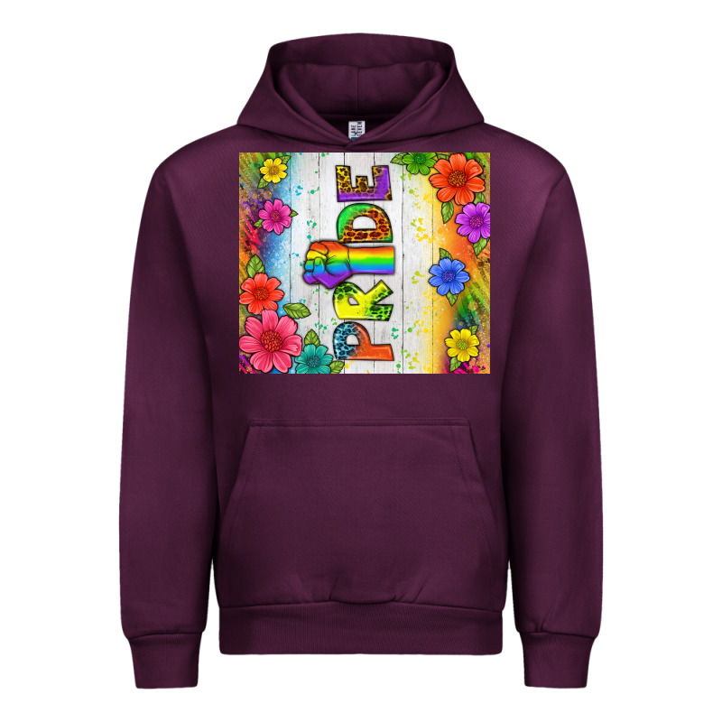 Lgbtq+ Pride With Flower Tumbler Urban Hoodie by BundleAndBundleShop | Teevron