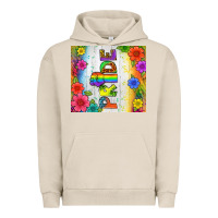 Pigment French Oak LGBTQ+ Pride With Flower Tumbler Urban Hoodie - BundleAndBundleShop