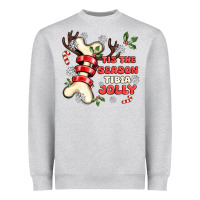 Heather Grey tis the season tıbıa jolly Heavyweight Sweatshirt - MaliasSmallBusiness