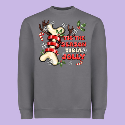 Tis The Season Tıbıa Jolly Heavyweight Sweatshirt Designed By Maliassmallbusiness