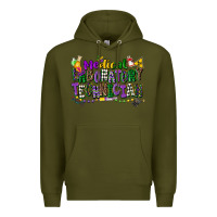 Army Green medical laboratory technician mardi gras Premium Hoodie - CowGirlArtShop