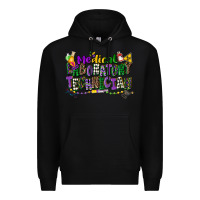 Black medical laboratory technician mardi gras Premium Hoodie - CowGirlArtShop
