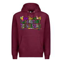 Burgundy medical laboratory technician mardi gras Premium Hoodie - CowGirlArtShop
