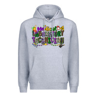 Heather Grey medical laboratory technician mardi gras Premium Hoodie - CowGirlArtShop