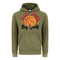 Vintage Olive small town big spirit Vintage Hoodie - MaliasSmallBusiness