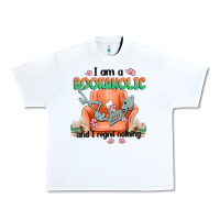 White bookaholic Urban Heavy Tee - MaliasSmallBusiness