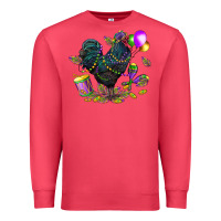 Cardinal mardi gras chicken Premium Sweatshirt - CowGirlArtShop
