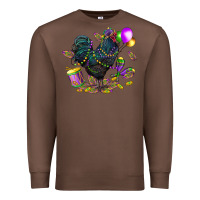 Chestnut mardi gras chicken Premium Sweatshirt - CowGirlArtShop