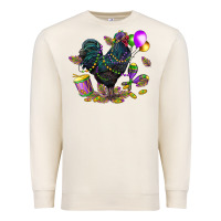 Sandshell mardi gras chicken Premium Sweatshirt - CowGirlArtShop
