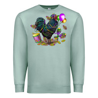 Seafoam mardi gras chicken Premium Sweatshirt - CowGirlArtShop