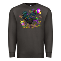 Smoke mardi gras chicken Premium Sweatshirt - CowGirlArtShop