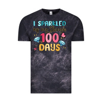 Cloud Black i sparkled my way through 100 days Vintage Tee - MaliasSmallBusiness
