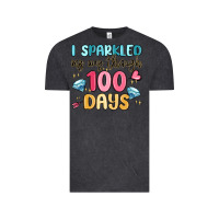 Vintage Black i sparkled my way through 100 days Vintage Tee - MaliasSmallBusiness