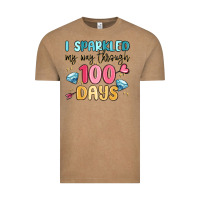 Vintage Coffee i sparkled my way through 100 days Vintage Tee - MaliasSmallBusiness