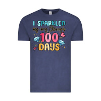 Vintage Denim i sparkled my way through 100 days Vintage Tee - MaliasSmallBusiness