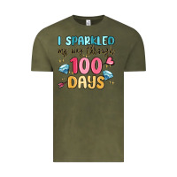 Vintage Olive i sparkled my way through 100 days Vintage Tee - MaliasSmallBusiness