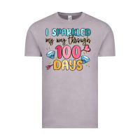 Vintage Zinc i sparkled my way through 100 days Vintage Tee - MaliasSmallBusiness