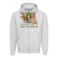 Dove Grey Your Crazy Is Showing Zipper Hoodie - Bettercallsaul