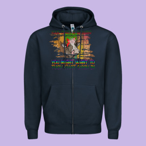Your Crazy Is Showing Zipper Hoodie Designed By Bettercallsaul
