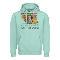 Seafoam Your Crazy Is Showing Zipper Hoodie - Bettercallsaul