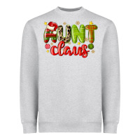 Heather Grey aunt claus Heavyweight Sweatshirt - MaliasSmallBusiness