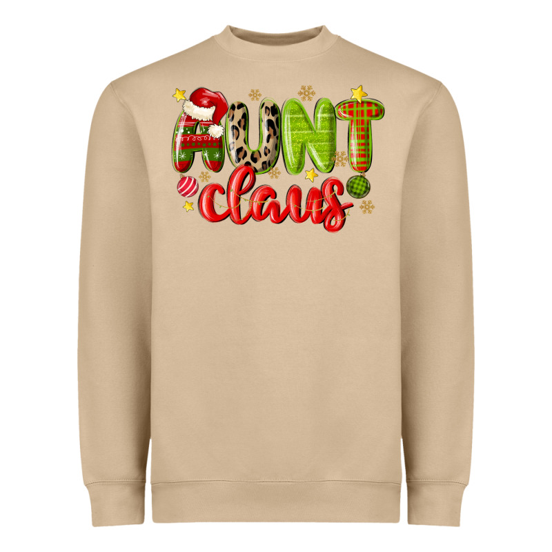 Aunt Claus Heavyweight Sweatshirt by MaliasSmallBusiness | Teevron