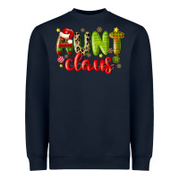 Navy aunt claus Heavyweight Sweatshirt - MaliasSmallBusiness