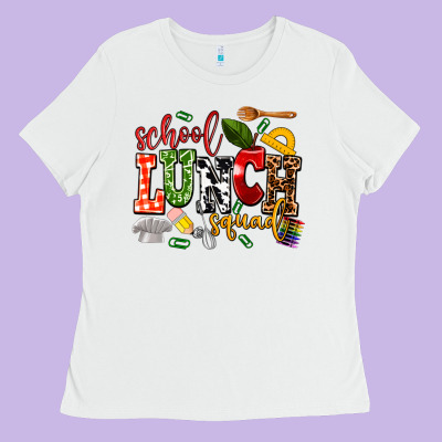 School Lunch Squad Ladies Tee Designed By Adodesignshop