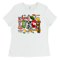 White school lunch squad Ladies Tee - AdoDesignShop