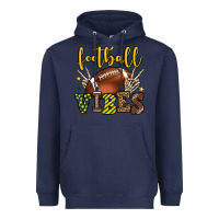 Navy Football vibes yellow and green team color Heavyweight Hoodie - HowdyJamesFarm