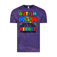 Cloud Purple autism mom some people look up to their heroes i'm Vintage Tee - JahusDesignShop